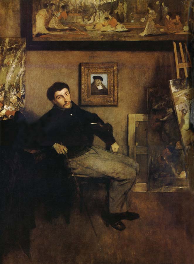 Edgar Degas The Man in the studio